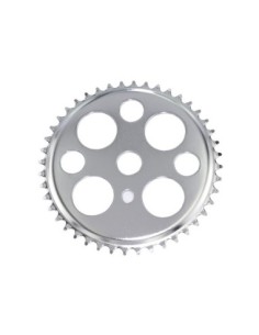 Lucky 7 Steel Chainring 1/2 X 1/8 44t Chrome.